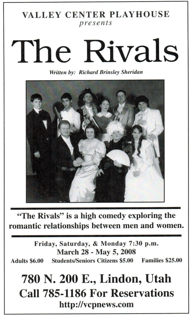 The Rivals 2008 - Valley Center Playhouse